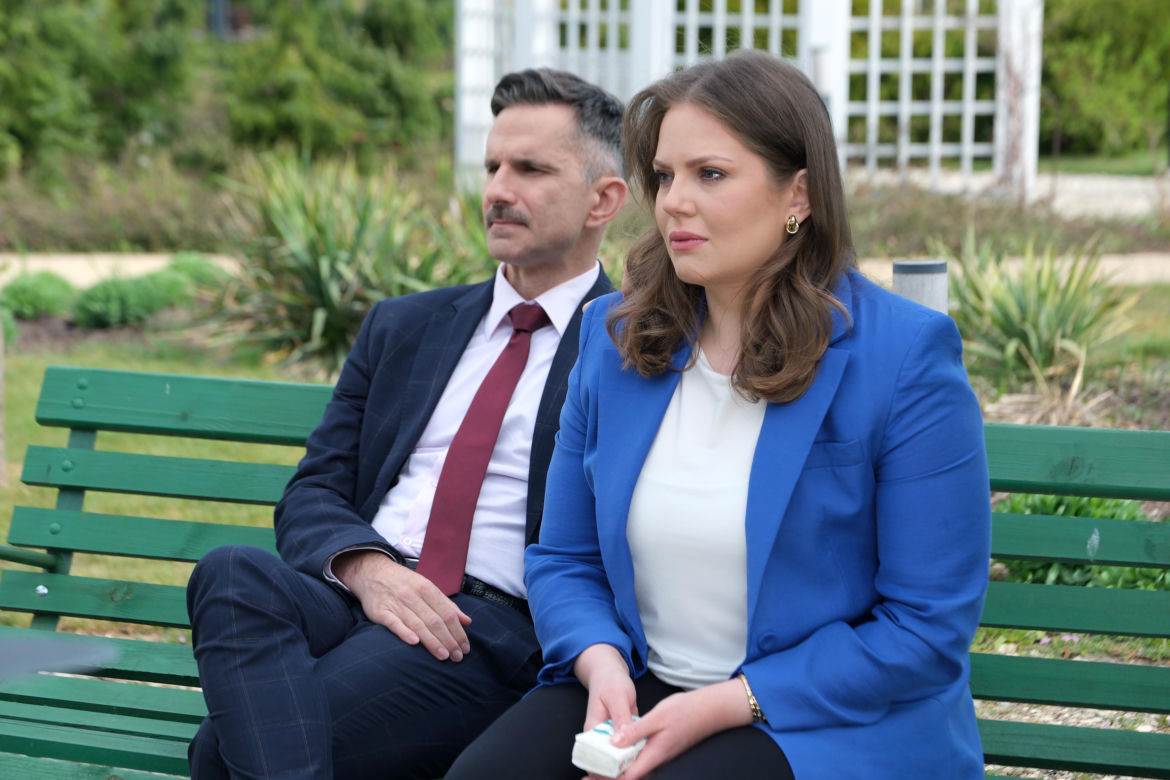 Anita i Kamil Gryc w scenie z M jak miłość